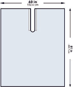 McKesson - Orthopedic Drape Impervious U-Drape 60 W X 81 L Inch Sterile - 183-I80-09147-S