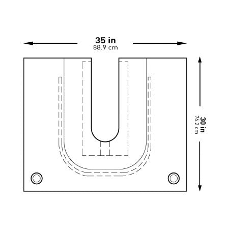 McKesson - Orthopedic Drape U-Drape with Pouch 35 W X 30 L Inch Sterile - 183-I80-09169-S