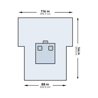 McKesson - Orthopedic Drape Bilateral Limb Drape 116 W X 88 W X 114 L Inch Sterile - 183-I80-09138G-S