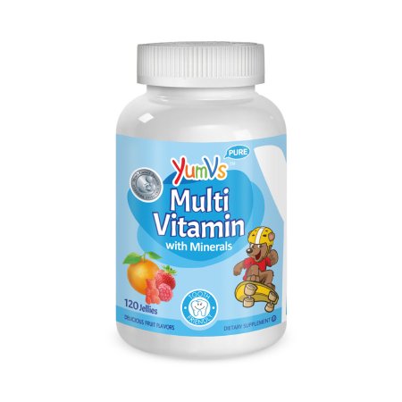 YumV's - Multivitamin Supplement with Minerals Gummy 120 per Bottle Assorted Fruit Flavors - 9052-12