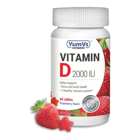 YumV's - Vitamin Supplement Vitamin D Gummy 60 per Bottle - 9059-06