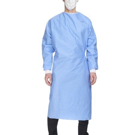 McKesson - Non-Reinforced Surgical Gown with Towel X-Large Blue Sterile AAMI Level 3 Disposable - 183-I90-8030-S1