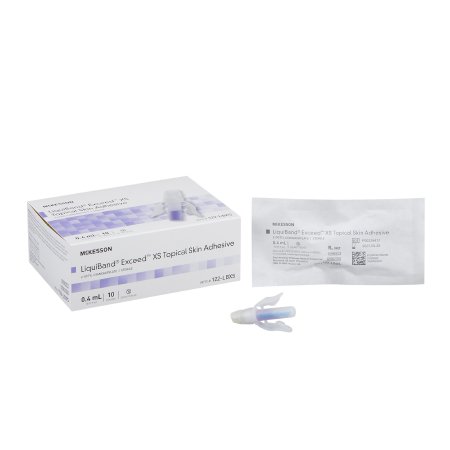 McKesson LiquiBand Exceed - Skin Adhesive 0.4 mL Liquid Dome Applicator Tip 2-Octyl Cyanoacrylate - 122-LBXS