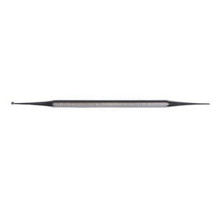McKesson Argent - Excavator Curette 5-1/2 Inch Length Double-ended Solid Octagon Handle 1.5 mm Tip / 2.5 mm Tip Straight Fenestrated Round Cup Tip - 43-1-5813