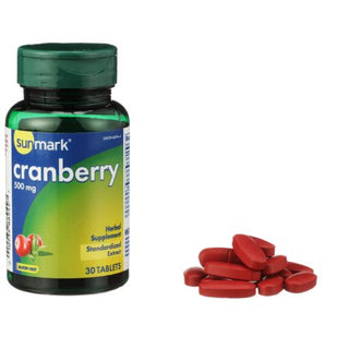 sunmark - Dietary Supplement Cranberry Extract 500 mg Strength Tablet 36 per Bottle Cranberry Flavor - 01093988944