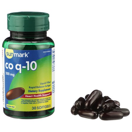 sunmark - Vitamin Supplement Coenzyme Q-10 200 mg Strength Softgel 30 per Bottle - 01093988844
