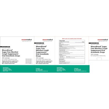 McKesson Brand - Cold and Cough Relief 7.6 mg Strength Lozenge 300 per Box - 98006