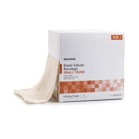 McKesson Spandagrip - Elastic Tubular Support Bandage 6-3/4 Inch X 11 Yard Small Trunk Standard Compression Pull On Natural Size J NonSterile - 182-13117J