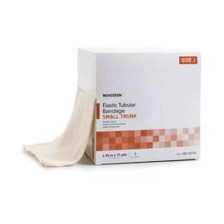 McKesson Spandagrip - Elastic Tubular Support Bandage 6-3/4 Inch X 11 Yard Small Trunk Standard Compression Pull On Natural Size J NonSterile - 182-13117J