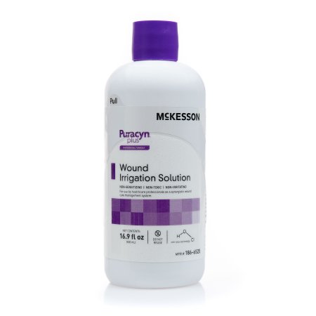 McKesson Puracyn Plus Professional - Wound Cleanser 16.9 oz. Instill / Spikeable Application Bottle NonSterile Antimicrobial - 186-6525