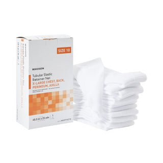 McKesson - Elastic Net Retainer Dressing Tubular Elastic 40-1/2 Inch X 25 Yard (102.9 cm X 22.9 m) Size 10 White X-Large Chest / Back / Perineum / Axilla NonSterile - MSVP114710