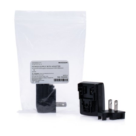 McKesson Consult Hb - Power Supply with AC Adaptor Type: FW7712, Input: 100-240V AC/ 50-60Hz/ 125 mA, Output: 5V/ 900mA For use with the Hemoglobin Testing System, MFR # 900MCKSP - 900-900MCK