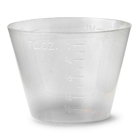 Cypress - Graduated Medicine Cup 1 oz. Translucent Plastic Disposable - 95-05
