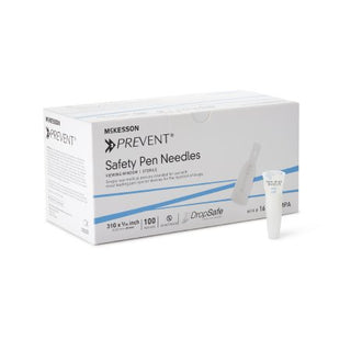 McKesson Prevent - Insulin Pen Needle 31 Gauge 5/16 Inch Length Safety Shield - 16-N8MMPA