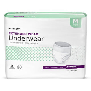 McKesson - Unisex Adult Absorbent Underwear Pull On with Tear Away Seams Medium Disposable Heavy Absorbency - UWEXTMD