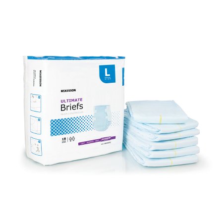 McKesson - Unisex Adult Incontinence Brief Large Disposable Heavy Absorbency - BR33892