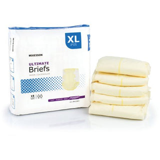 McKesson - Unisex Adult Incontinence Brief X-Large Disposable Heavy Absorbency - BR33893