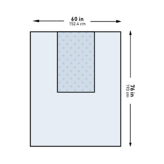 McKesson - General Purpose Drape Three-Quarter Drape 60 W X 76 L Inch Sterile - 16-I80-12110G-S