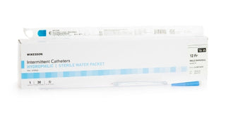 McKesson - Urethral Catheter Coude Tip Hydrophilic Coated PVC 12 Fr. 16 Inch - 16-MH1612C