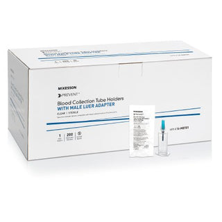 McKesson - Blood Transfer Device with Luer Lock Adapter Clear, Plastic For the Needleless Transfer of Blood - 16-MBT01