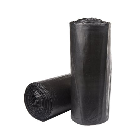 McKesson - Trash Bag 45 gal. Black HDPE 22 Mic. 40 X 48 Inch Star Seal Bottom Coreless Roll - S404822K