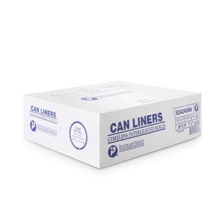 McKesson - Trash Bag 10 gal. Clear HDPE 8 Mic. 24 X 24 Inch Star Seal Bottom Coreless Roll - S242408N-1