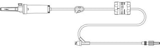 MedStream - Primary IV Administration Set 15 Drops / mL Drip Rate 85 Inch Tubing 2 Ports - MS950E