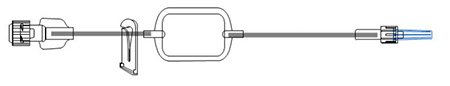 McKesson - Extension Set 8 Inch Tubing Without Ports 0.46 mL Priming Volume - MS112