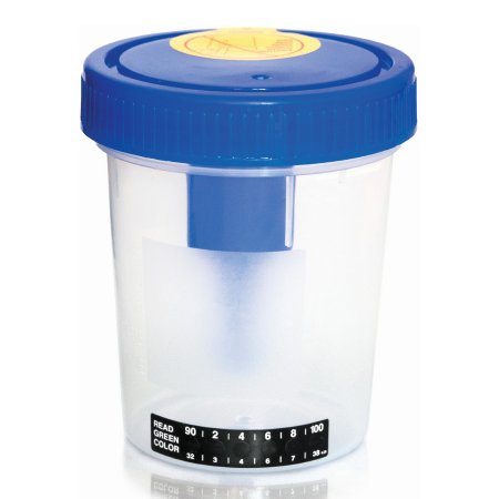 McKesson - Urine Specimen Container with Integrated Transfer Device 120 mL (4 oz.) Screw Cap Patient Information Sterile - 16-UCC4