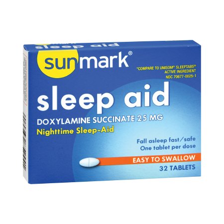 sunmark - Sleep Aid 32 per Box Tablet 25 mg Strength - 70677006801