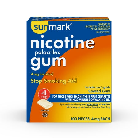 McKesson - Stop Smoking Aid 4 mg Strength Gum - 70677008601