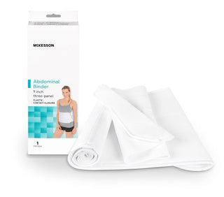 McKesson - Abdominal Binder Small / Medium Hook and Loop Closure 30 to 45 Inch Waist Circumference 9 Inch Height Adult - 155-79-89070