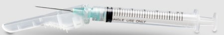 McKesson Prevent - Tuberculin Syringe with Needle 1 mL 25 Gauge 5/8 Inch Ultra Thin Wall Hinged Safety Needle - 102-SNT1C2558S3