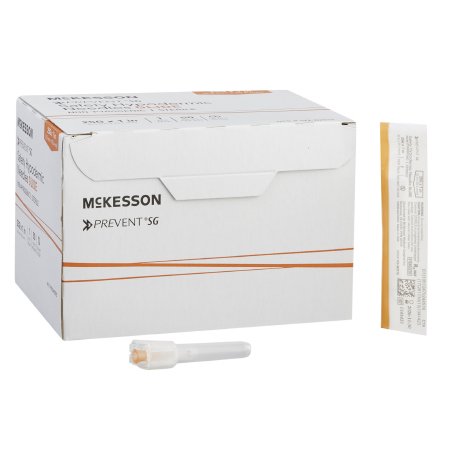 McKesson Prevent SG - Hypodermic Needle Sliding Safety Needle 25 Gauge 1 Inch Length Regular Wall - 306616