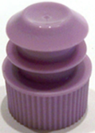 McKesson - Tube Closure Polyethylene Flanged Plug Cap Lavender 13 mm For Use with 13 mm Blood Drawing Tubes, Glass Test Tubes, Plastic Culture Tubes NonSterile - 177-118240L