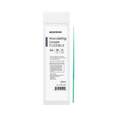 McKesson - Inoculating Loop 1 µL High Impact Polystyrene Integrated Handle Sterile - 16-1FL