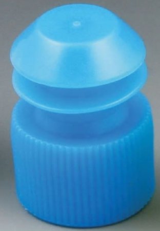 McKesson - Tube Closure Polyethylene Flanged Plug Cap Blue 16 mm For Use with 16 mm Blood Drawing Tubes, Glass Test Tubes, Plastic Culture Tubes NonSterile - 177-116152B