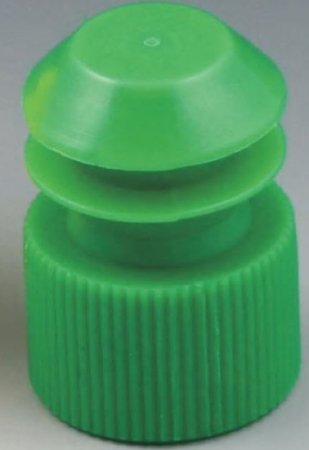 McKesson - Tube Closure Polyethylene Flanged Plug Cap Green 16 mm For Use with 16 mm Blood Drawing Tubes, Glass Test Tubes, Plastic Culture Tubes NonSterile - 177-116152G