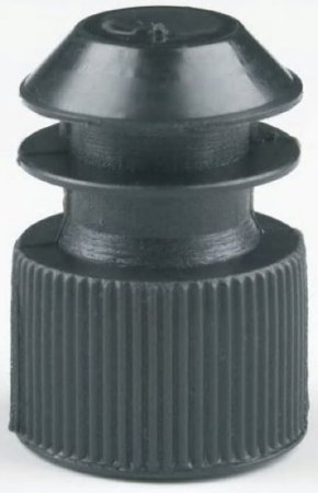 McKesson - Tube Closure Polyethylene Flanged Plug Cap Black 16 mm For Use with 16 mm Blood Drawing Tubes, Glass Test Tubes, Plastic Culture Tubes NonSterile - 177-116152K