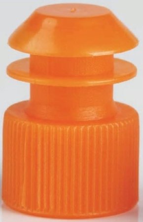 McKesson - Tube Closure Polyethylene Flanged Plug Cap Orange 16 mm For Use with 16 mm Blood Drawing Tubes, Glass Test Tubes, Plastic Culture Tubes NonSterile - 177-116152N