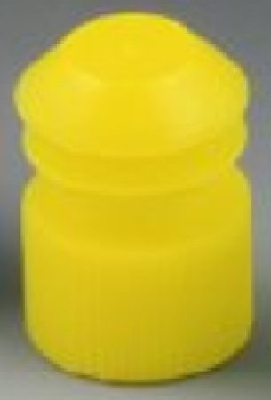 McKesson - Tube Closure Polyethylene Flanged Plug Cap Yellow 16 mm For Use with 16 mm Blood Drawing Tubes, Glass Test Tubes, Plastic Culture Tubes NonSterile - 177-116152Y