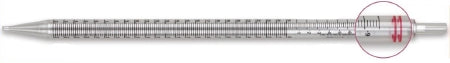 McKesson - Serological Pipette 25 mL 0.2 mL Graduation Increments / 10 mL Negative Graduations Sterile - 177-1781