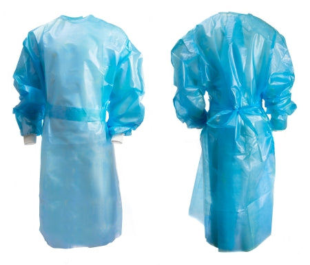 McKesson - Chemotherapy Procedure Gown 2X-Large Blue NonSterile AAMI Level 2 / ASTM D6978 Disposable - 16-55KV2X