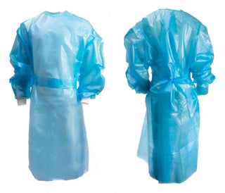 McKesson - Chemotherapy Procedure Gown 2X-Large Blue NonSterile AAMI Level 2 / ASTM D6978 Disposable - 16-55KV2X