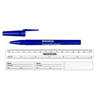 McKesson - Surgical Skin Marker with Label Gentian Violet Fine Tip Ruler Sterile - 19-0762