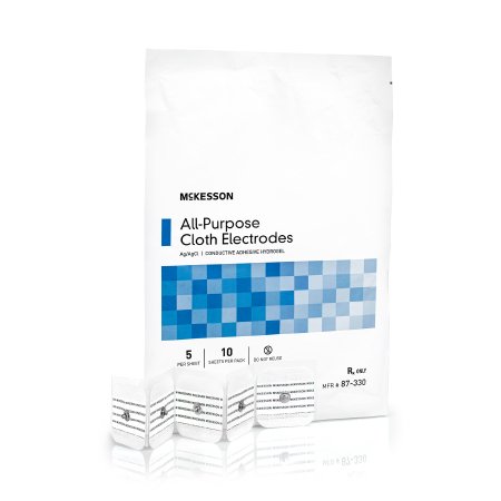 McKesson - ECG Snap Electrode Monitoring Non-Radiolucent Cloth Backing 50 per Pack - 87-330