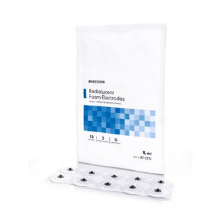 McKesson - ECG Snap Electrode Monitoring Radiolucent Tape Backing 30 per Pack - 87-2574
