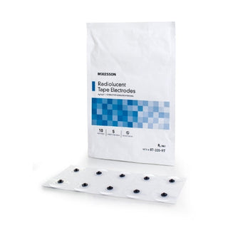 McKesson - ECG Snap Electrode Monitoring Radiolucent Tape Backing 5 per Pack - 87-320-RT