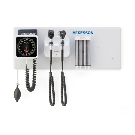 McKesson - Integrated Wall System Ophthalmoscope / Otoscope / BP Aneroid / Specula Dispenser / Transformer - 156-3L