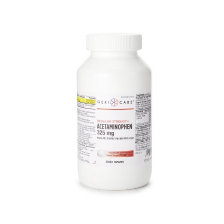 Geri-Care - Pain Relief 325 mg Strength Acetaminophen Tablet 1000 per Bottle - 101-10-GCP